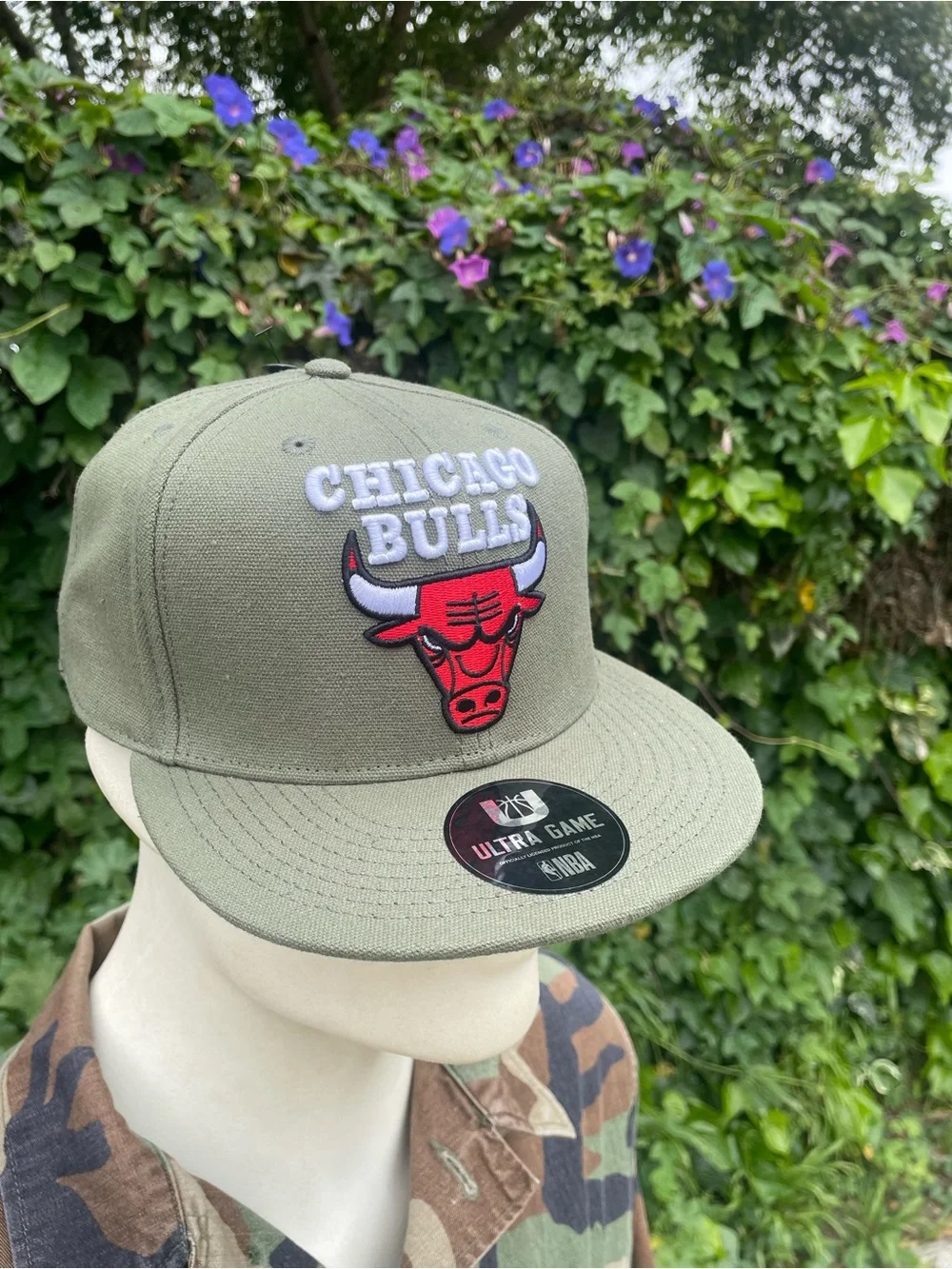 NBA Ultra Game Chicago Bulls Hat Cap Hard Logo Adjustable Snapback - NEW